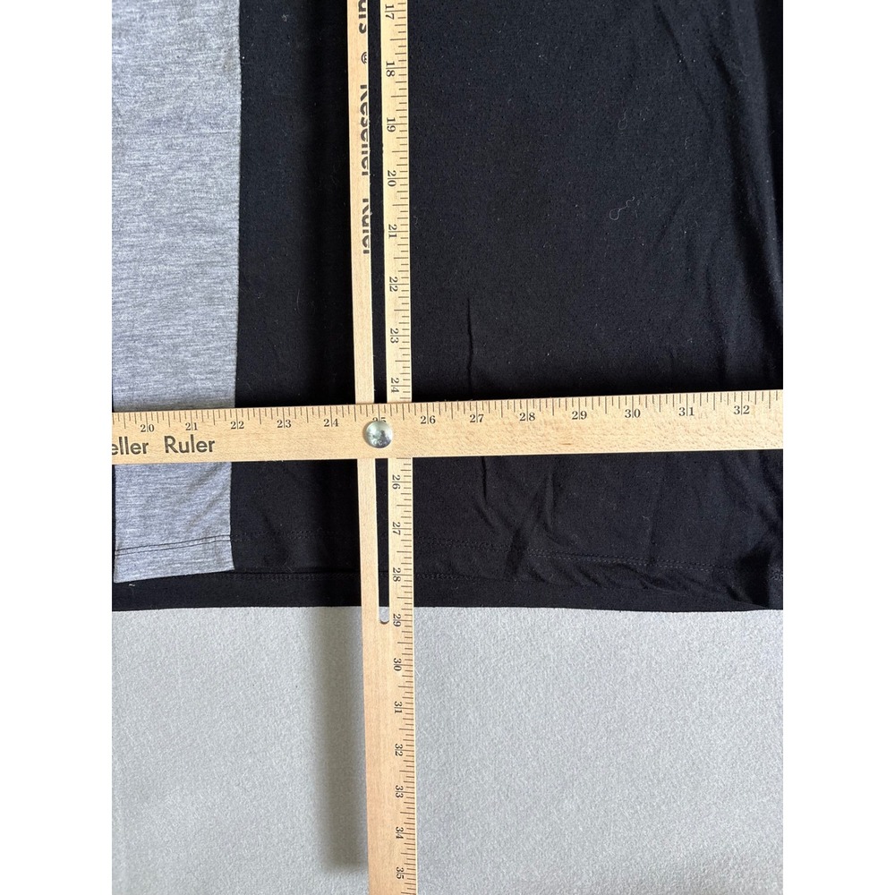 3X Tank Top Black Gray Strappy Racerback Activewear JK3942-CAV - Picture 3 of 8